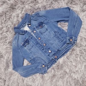Hello Sunshine Embroidered Jean Jacket